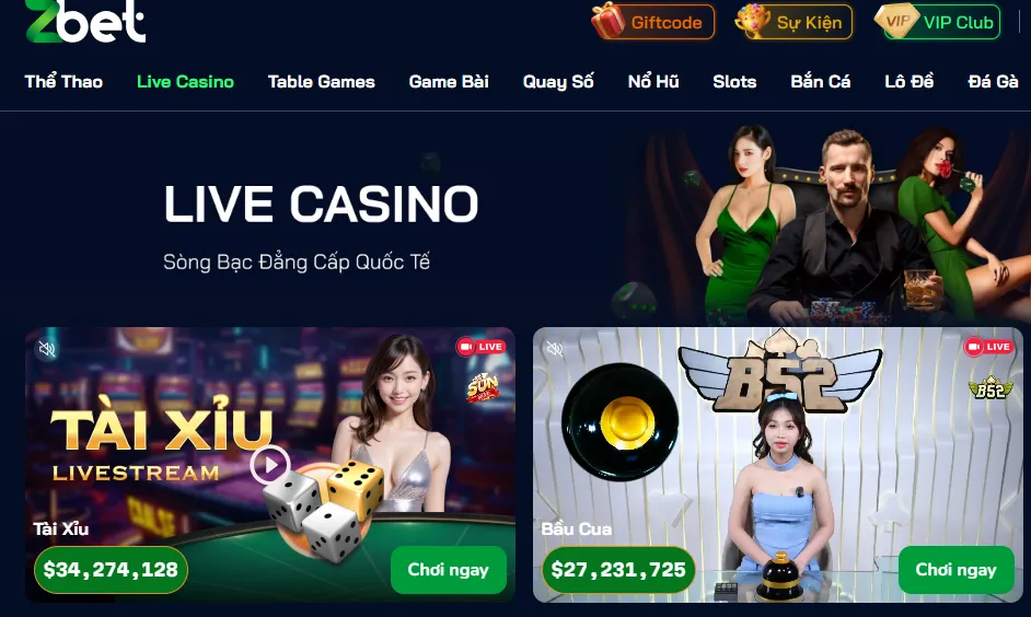 Casino trực tuyến hàng đầu thị trường