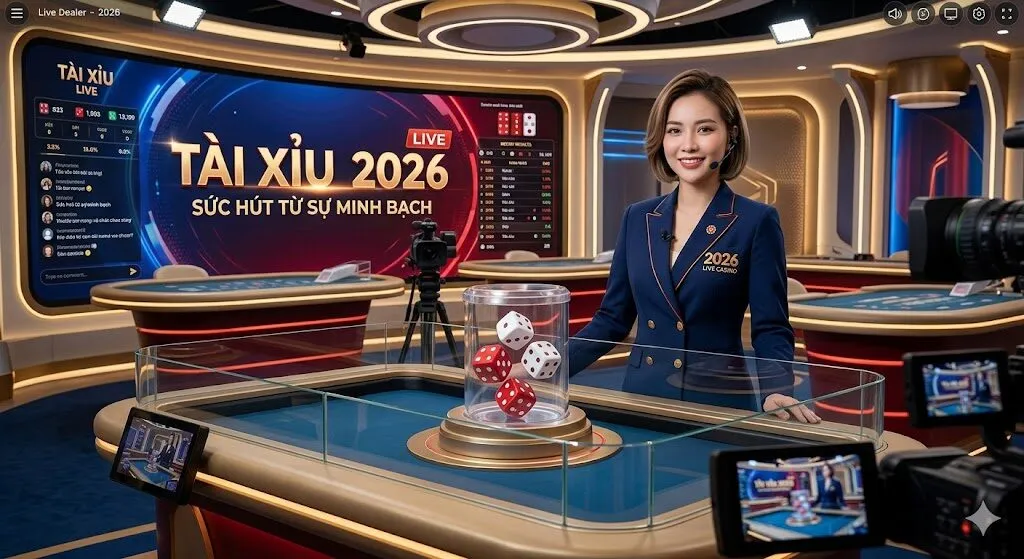 Tài xỉu live dealer 2026 sức hút từ sự minh bạch